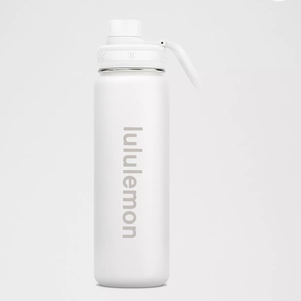 NEW Lululemon white “Back To Life Sport Bottle” 24oz